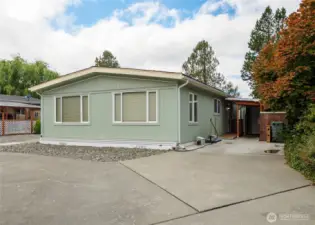 Concrete driveway