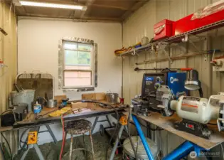 inside shed