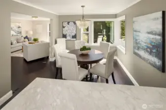 Newer windows enhance the picturesque views of the lush landscaping.