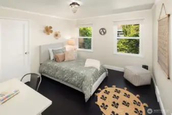 Upstairs bedroom one of three.