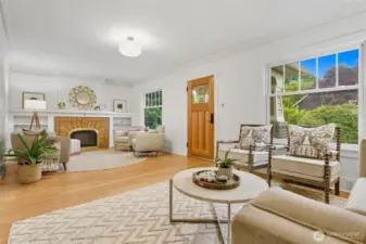 Enjoy views of lush greenery from the windows.