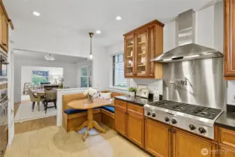 Enjoy your mornings sitting in the charming breakfast nook.