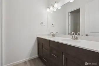***Not Actual Home*** Main bath double vanity