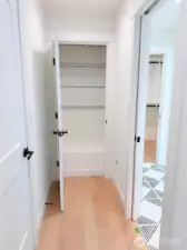 Primary Bed linen closet
