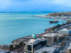 Enjoy sweeping north-facing views from the rooftop terrace.