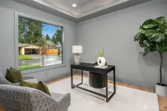 Dedicated dining room and den