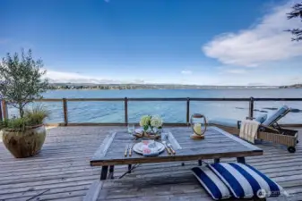 Lovely views of the Olympics - enjoy the best seat in the house every night!