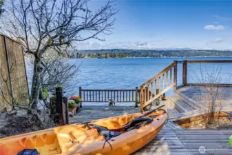 Kayak, paddle board or just enjoy the view...