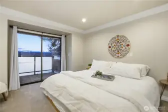 Primary suite with private balcony.