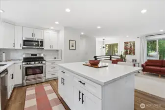 Perfect breakfast or homework island.