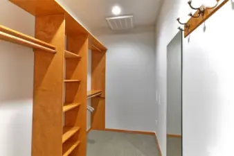 Primary walk in closet