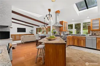 Great spot for cooking and entertaining. Plenty of cabinet space.