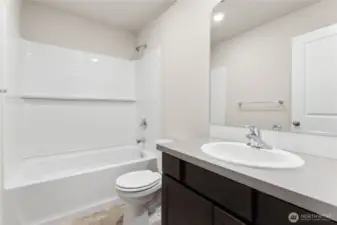 Secondary Bathroom - Photos is a rendering for representational purposes only, colors, elevation and features may vary.