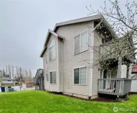Right side of 4 plex