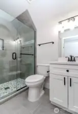 3/4 Bath above garage in bonus room