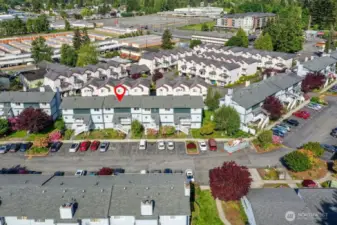 Aerial view of the Sunset Park community.