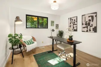 Bedroom 1 set up as office
