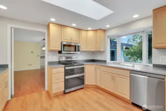 Kitchen overlooking Lake