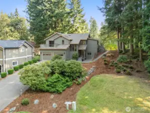 Two car garage and a golf crat garage