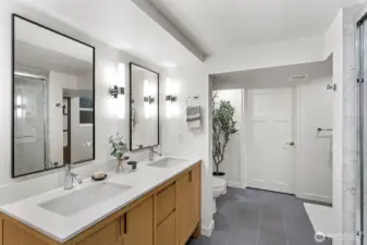 A brand spacious new lower level bathroom was added in 2025.