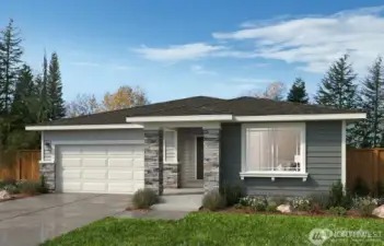 Artistic Rending. Not actual picture of home