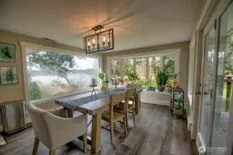 Enjoy lake views with dinner