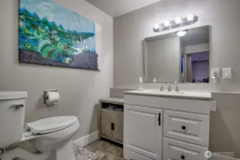 Another hall bath view