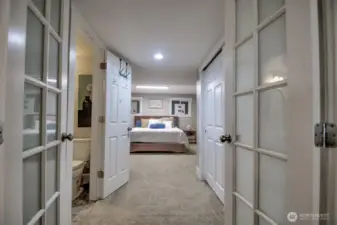 Lower level office-den with closet and on suite