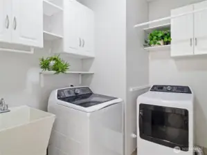 Utility room on main floor.