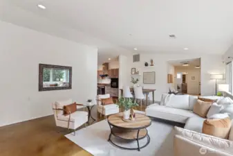 Another angle of the great room.  Fantastic house for hosting!