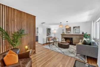 Swedish finsined floors and mid-century details revitalized.