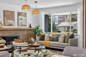 Custom lighting and fresh paint throughout.