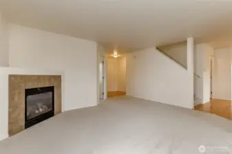 Living Room with gas fireplace