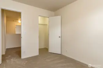 Bedroom #2 with walk in closet
