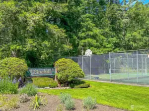 Community tennis and pickleball courts