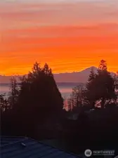 Sunrise over Mt Baker