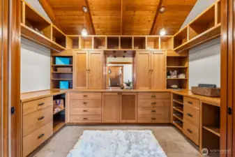 This huge walk-in closet will be perfect for both his and hers clothing and accessories.  No bumping into eachother in here!