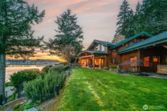 Living close to nature, watching the birds, seals and eagles as they glide through their days.