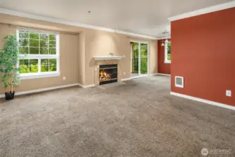 View of Living space from front door
