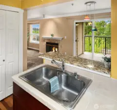 View from kitchen sink
