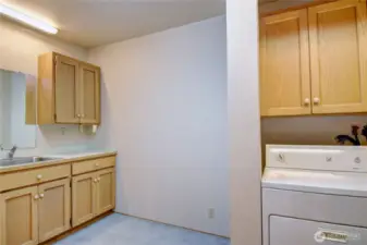 Large Laundry room with sink