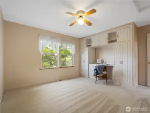 The large upstairs bedroom is towards the front half of the home.