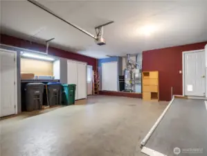 The large 2-car garage has tons of extra storage space as well.