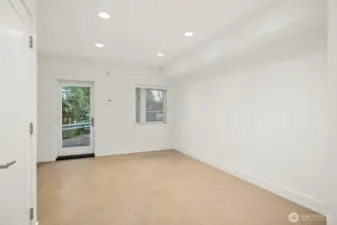 Basement flex room with separate entry