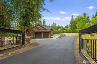 Electric gated entry.