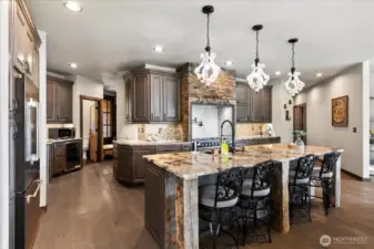 Dream kitchen! Butler's pantry, wine fridge and walk in pantry.