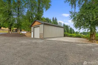 The shop with plenty of space to park toys in or out!