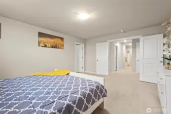 French doors leading to your Primary bedroom giving you the feeling of your own serenity oasis