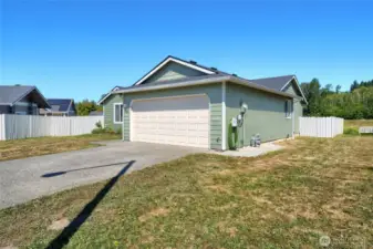 2 car garage with off street parking.