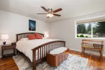 Welcome to the upstairs primary bedroom!